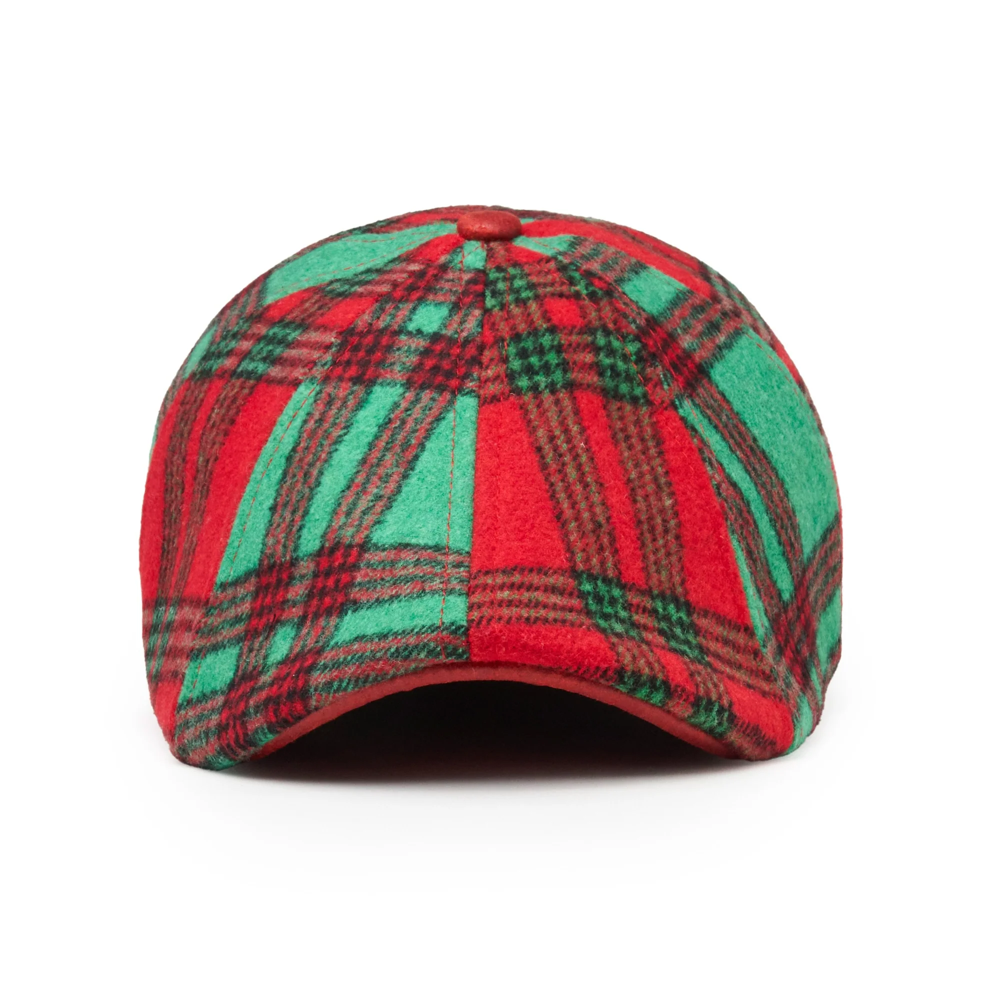 A Christmas Story Boston Scally Cap - Vintage Red and Green Plaid - Image 4