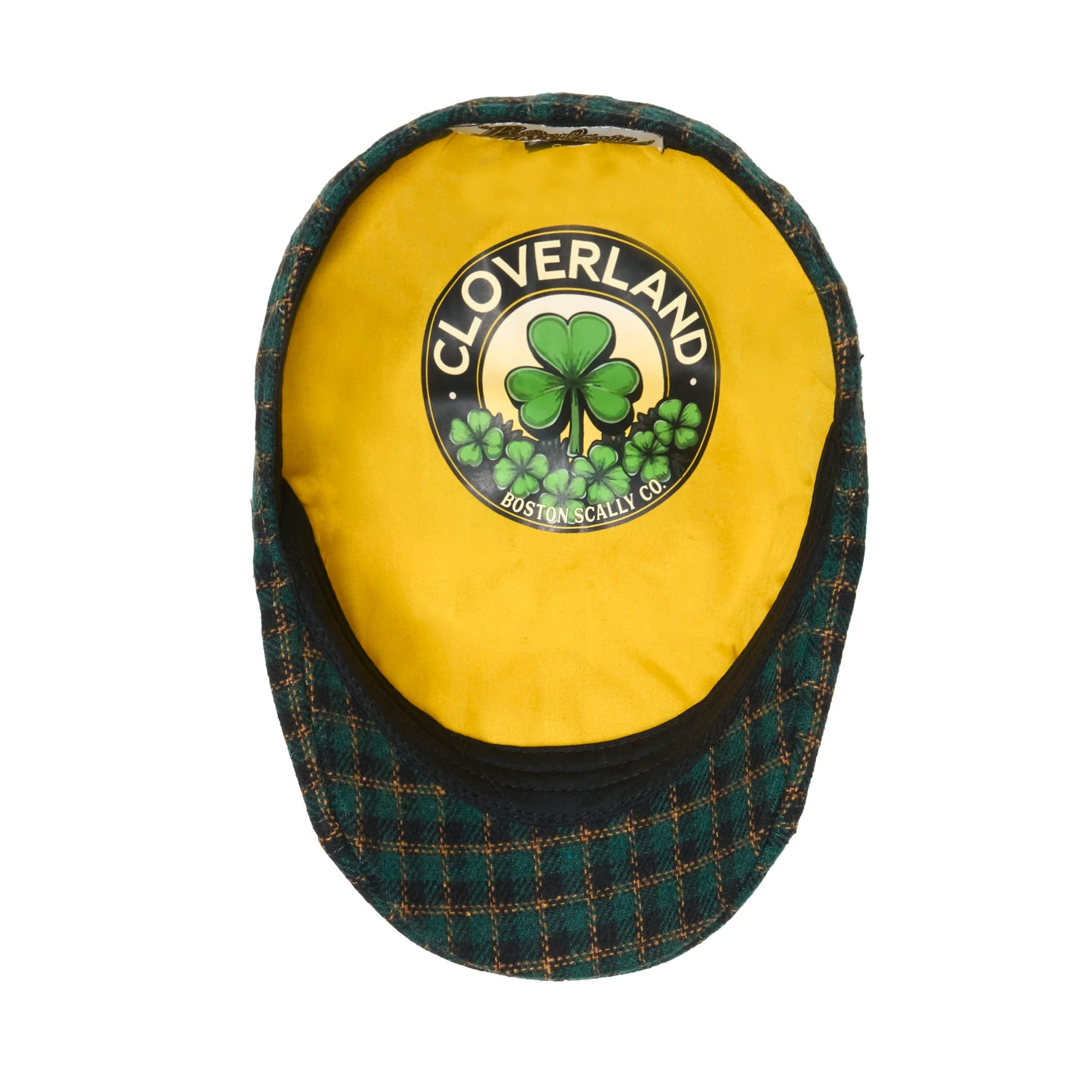 The Cloverland Boston Scally Cap - Clover Green Plaid - Image 3