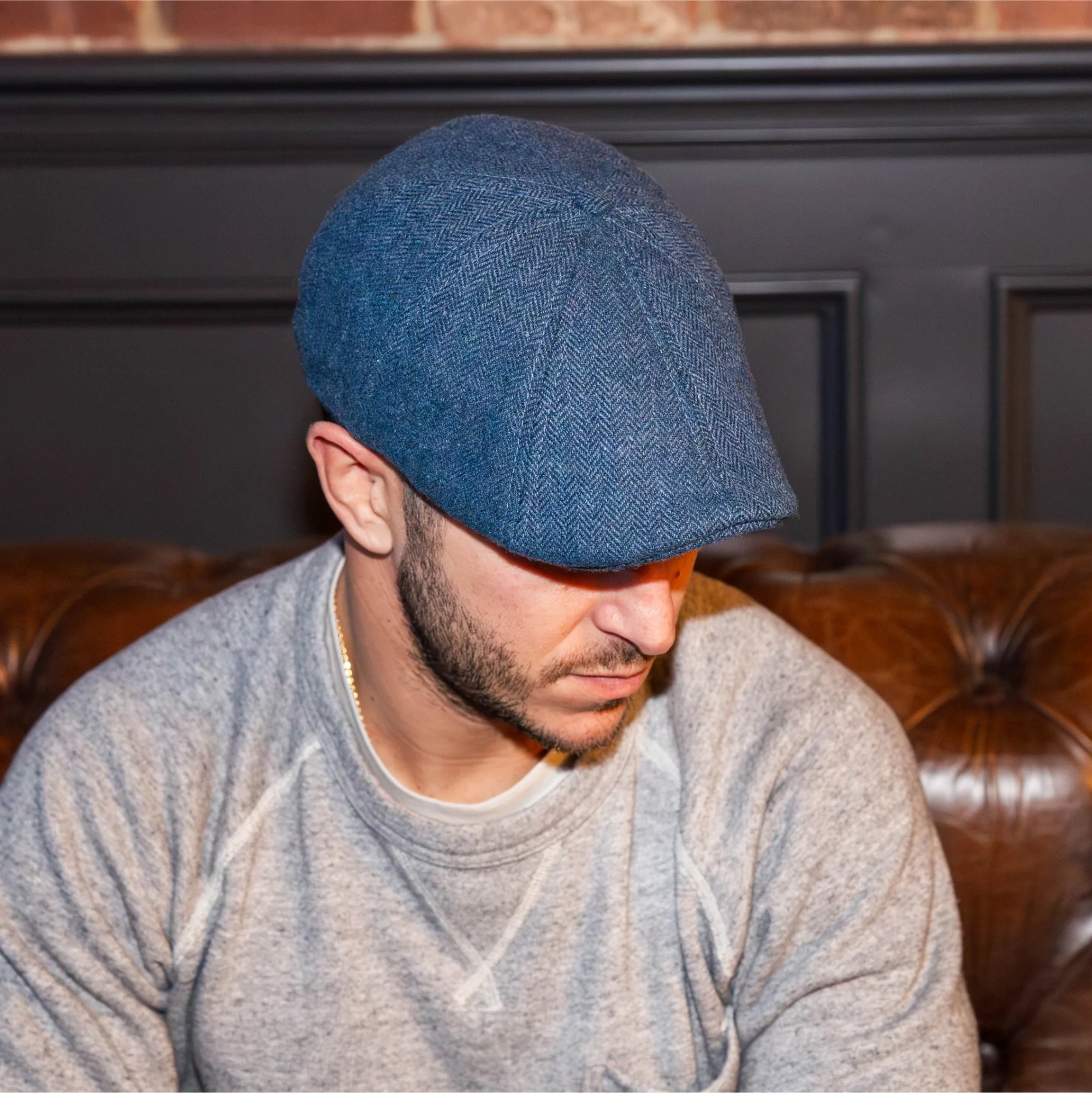 The Insulated Peaky Boston Scally Cap - Indigo Blue - Image 2