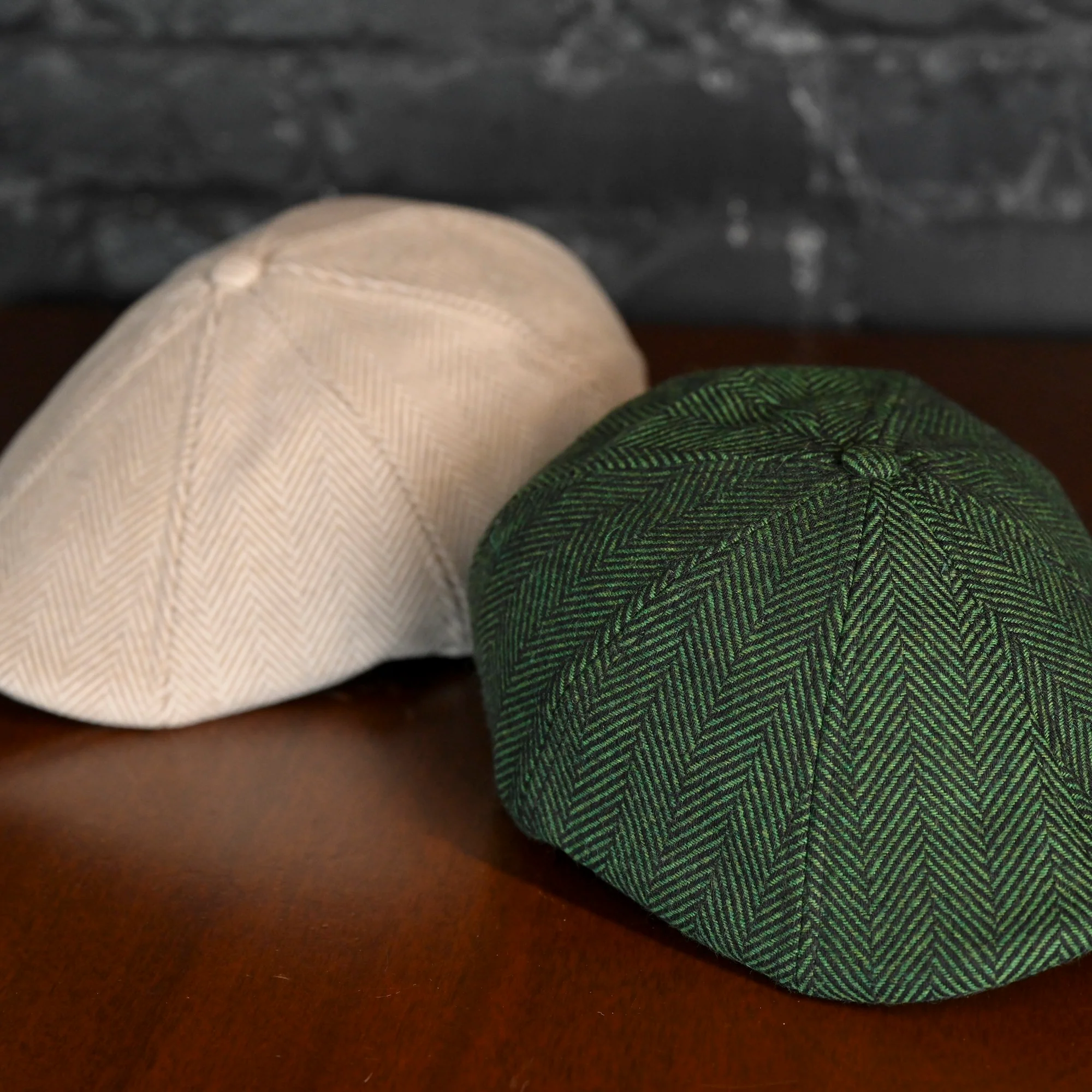 The 8-Panel Irish Boston Scally Cap - Green Herringbone - Image 10