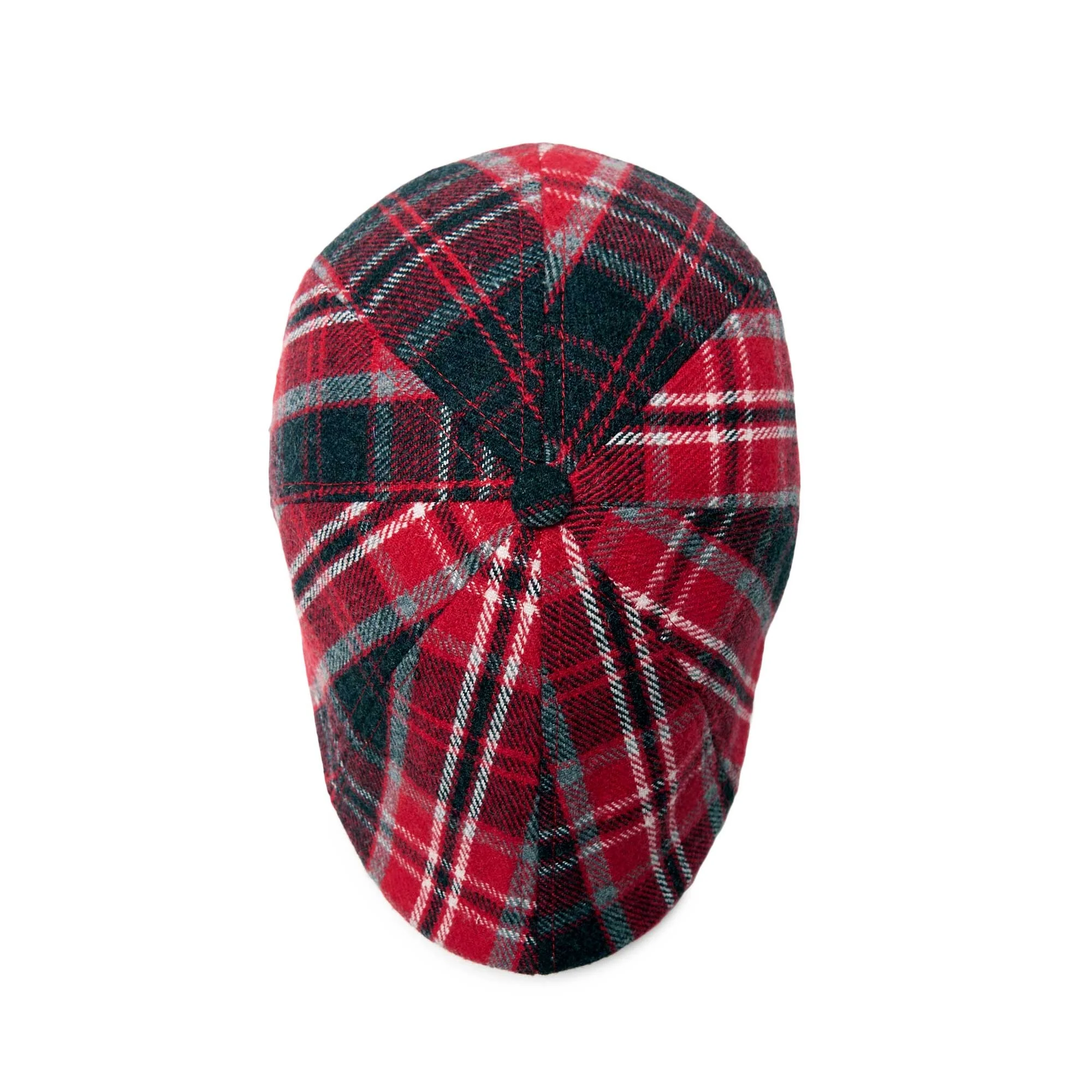 The Valentine Rose Boston Scally Cap - Red Plaid - Image 6